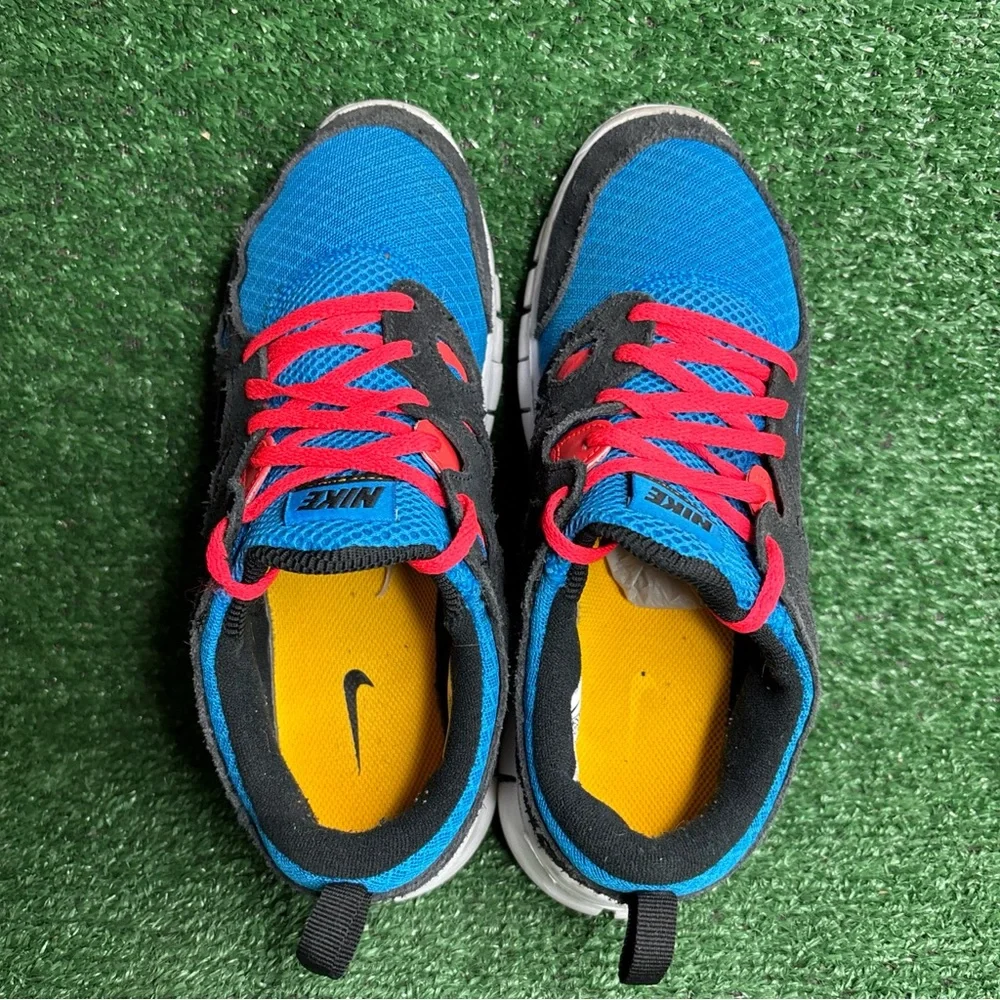 Nike Free Run 2 Blue Red‎ Running Shoes Sneakers Womens Size 8.5 (7Y)
